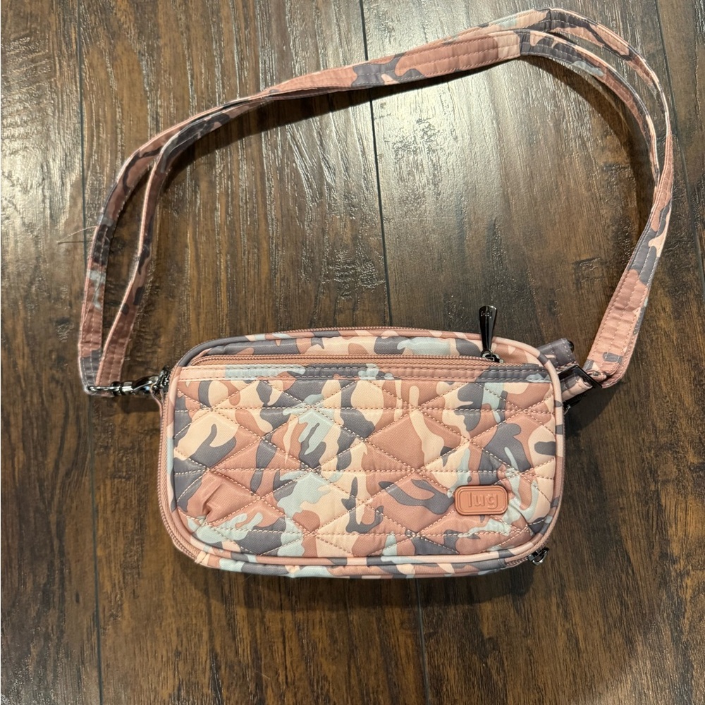 Lug Camouflage Belt Bag in Brown and Tan